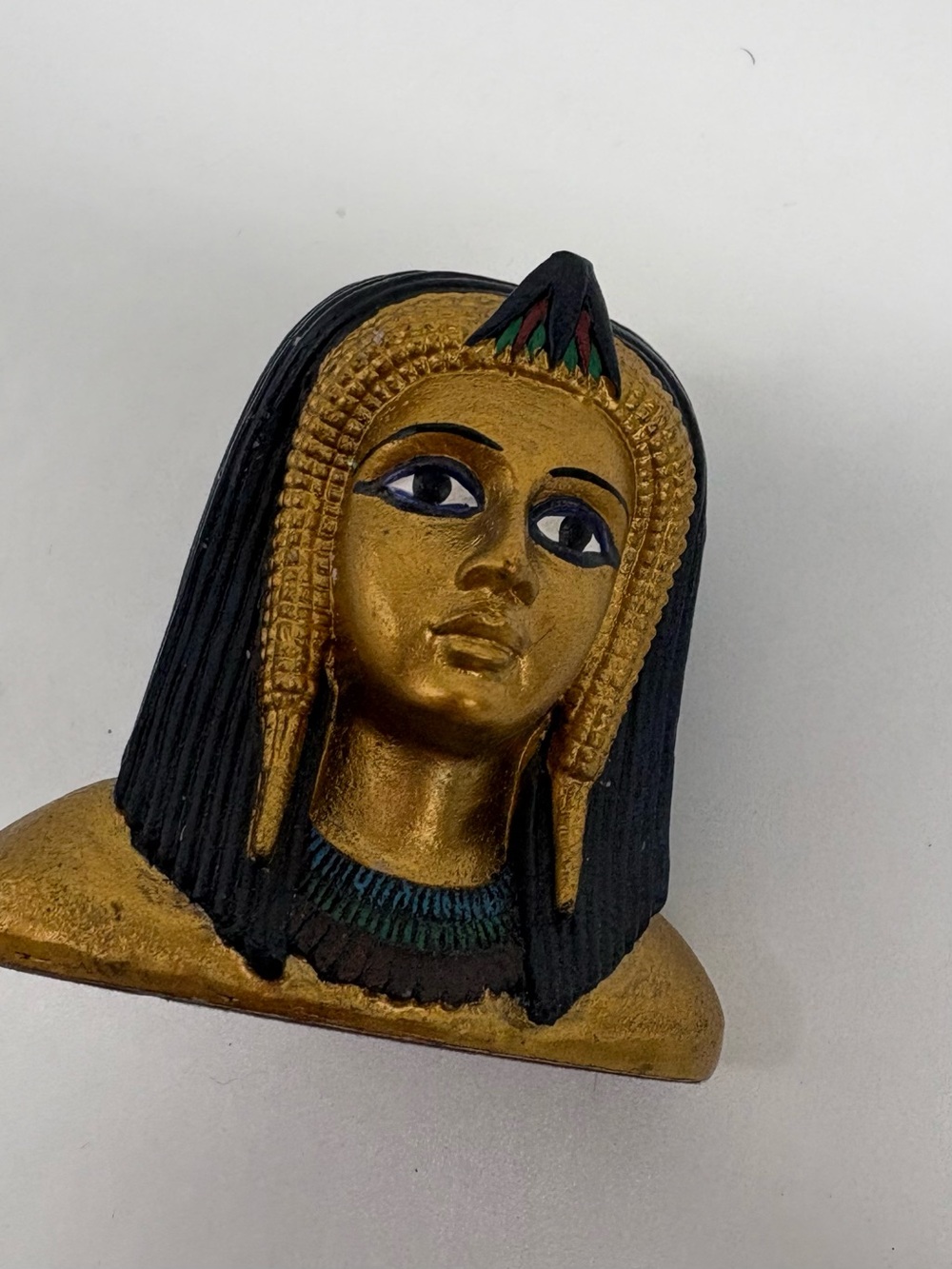 Egyptian Queen Bust Taper Candlestick Holder Isis Cleopatra